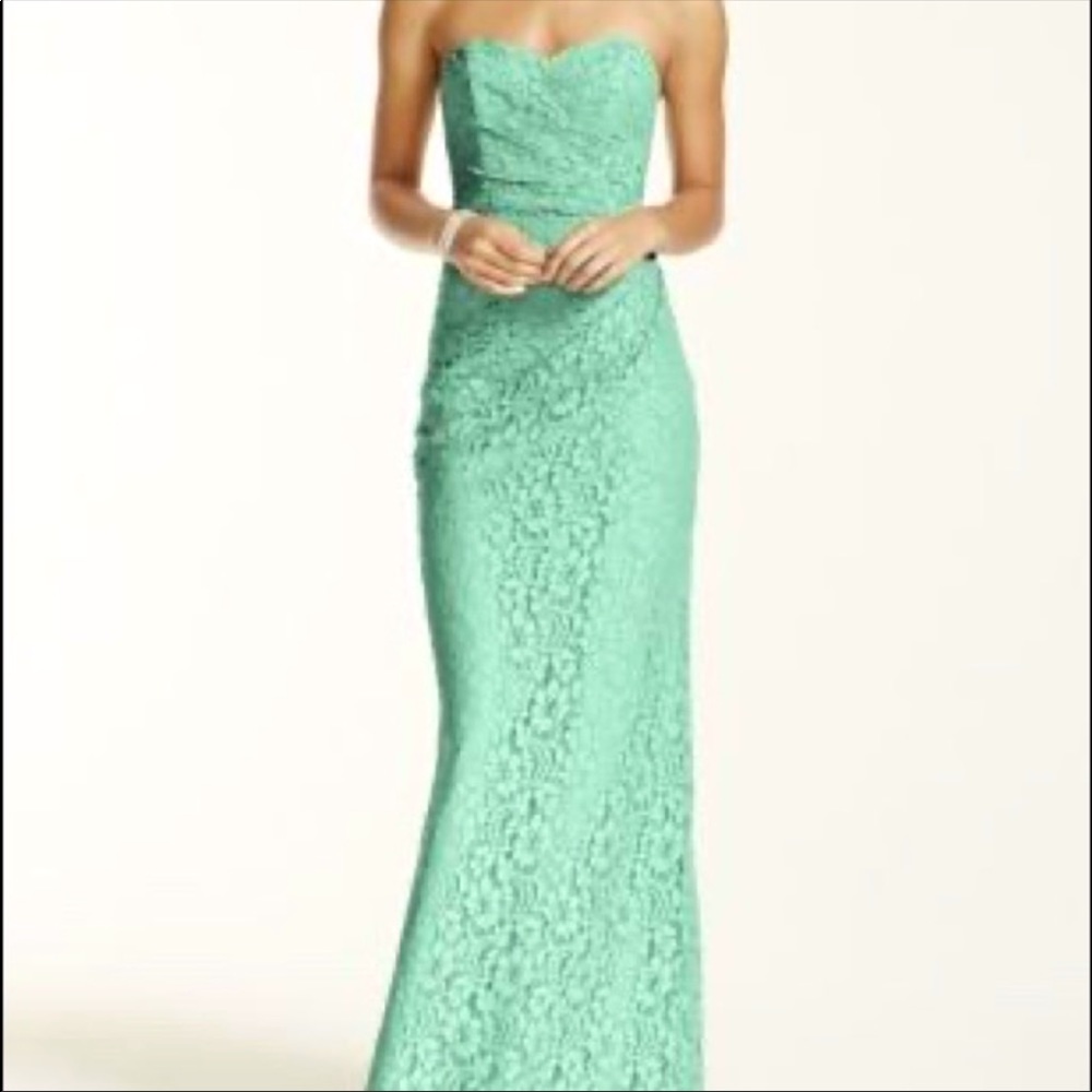 David’s Bridal Lace Maxi Dress